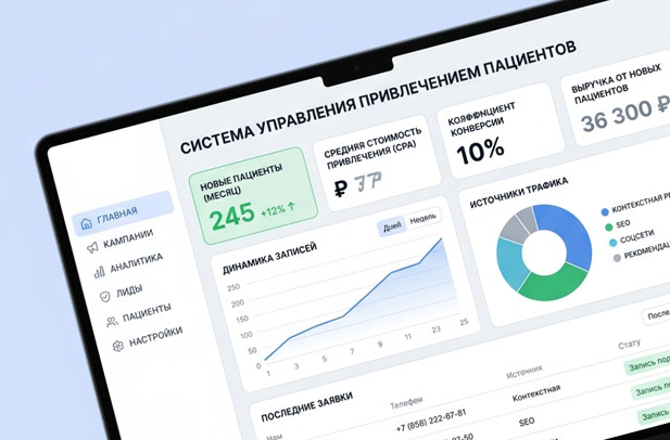 Пример дизайна сайта клиники с фото врачей и лицензиями